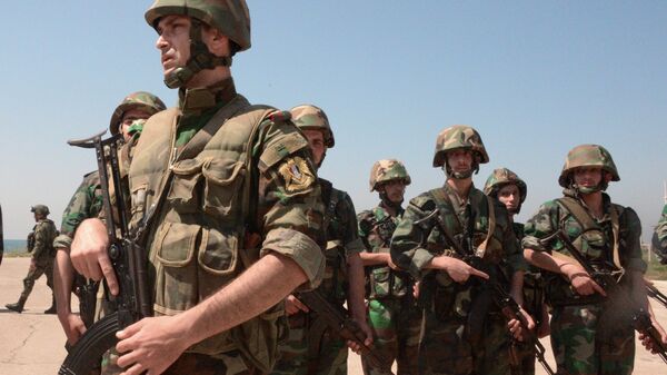 Военнослужащие 56-й бригады надводных кораблей военно-морских сил Сирии